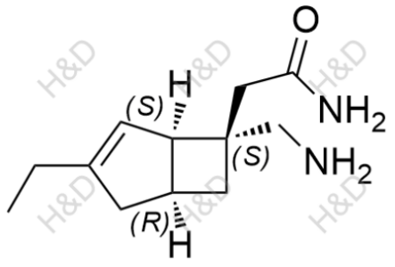 米諾巴林雜質(zhì)41,2-((1R,5S,6S)-6-(aminomethyl)-3-ethylbicyclo[3.2.0]hept-3-en-6-yl)acetamide