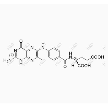 葉酸EP雜質(zhì)G,(S)-2-(4-((2-amino-7-methyl-4-oxo-1,4-dihydropteridin-6-yl)amino)benzamido)pentanedioic acid