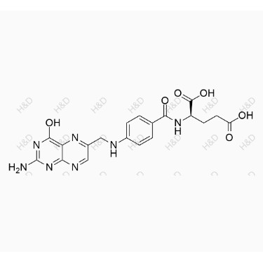 D-葉酸,(R)-2-(4-(((2-amino-4-hydroxypteridin-6-yl)methyl)amino)benzamido)pentanedioic acid