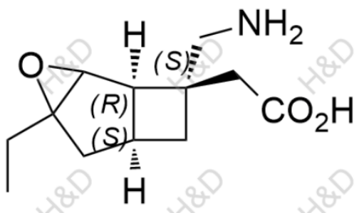 米諾巴林雜質(zhì)64,2-((1R,6S,8S)-8-(aminomethyl)-4-ethyl-3-oxatricyclo[4.2.0.02,4]octan-8-yl)acetic acid