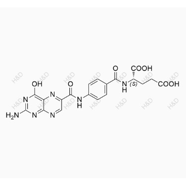 叶酸杂质L,(S)-2-(4-(2-amino-4-hydroxypteridine-6-carboxamido)benzamido)pentanedioic acid