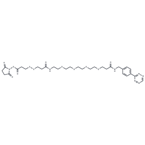 四嗪-聚乙二醇-二硫鍵-N-羥基琥珀酰亞胺酯,Tetrazine-PEG4-SS-NHS