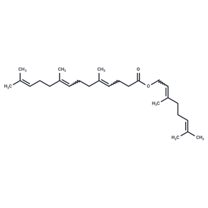 化合物 T7528,3,7-dimethylocta-2,6-dienyl 5,9,13-trimethyltetradeca-4,8,12-enoate