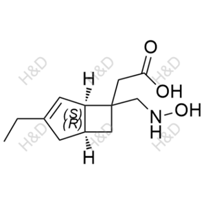 米诺巴林杂质29,2-((1R,5S)-3-ethyl-6-((hydroxyamino)methyl)bicyclo[3.2.0]hept-3-en-6-yl)acetic acid