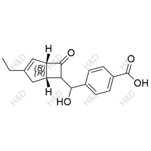 米諾巴林雜質(zhì)35,4-(((1R,5R)-3-ethyl-7-oxobicyclo[3.2.0]hept-2-en-6-yl)(hydroxy)methyl)benzoic acid