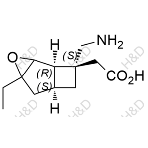 米諾巴林雜質(zhì)64,2-((1R,6S,8S)-8-(aminomethyl)-4-ethyl-3-oxatricyclo[4.2.0.02,4]octan-8-yl)acetic acid