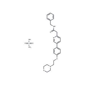 化合物 Tirbanibulin Mesylate,Tirbanibulin Mesylate