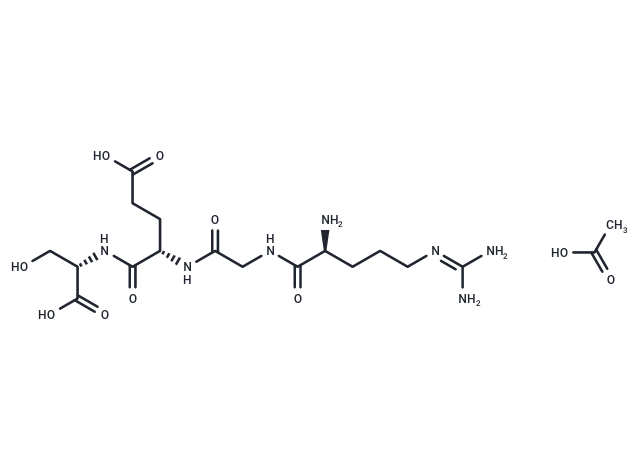 化合物Arg-Gly-Glu-Ser acetate,Arg-Gly-Glu-Ser acetate(93674-97-6 free base)