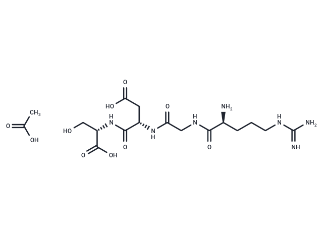 化合物Arg-Gly-Asp-Ser acetate,Arg-Gly-Asp-Ser acetate