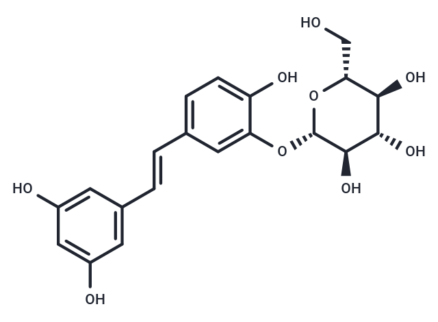 白皮杉醇 3'-O-葡萄糖苷,Piceatannol 3'-O-glucoside