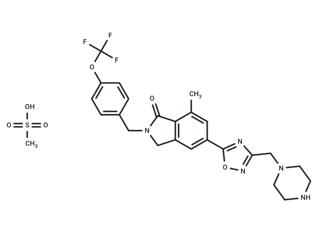 化合物 AZD-8529 mesylate,AZD-8529 mesylate