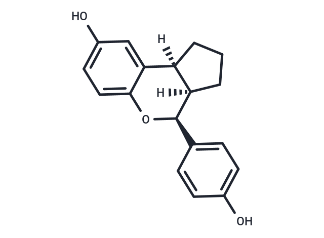 化合物 T9800,Cyclopenta[c][1]benzopyran-8-ol, 1,2,3,3a,4,9b-hexahydro-4-(4-hydroxyphenyl)-, (3aR,4S,9bS)-rel-