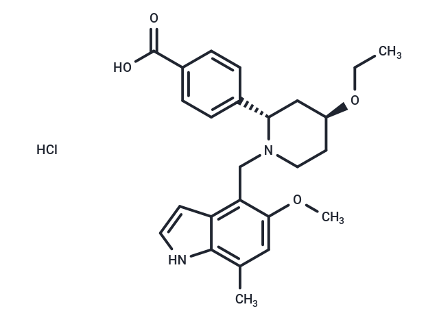 化合物 LNP023 hydrochloride,Iptacopan hydrochloride