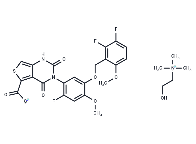 化合物 Linzagolix choline,Linzagolix choline