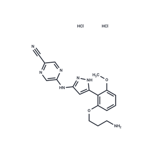 化合物 Prexasertib dihydrochloride,Prexasertib dihydrochloride