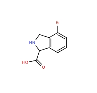 4-溴-2,3-二氫-1H-異吲哚-1-甲酸,4-bromo-2,3-dihydro-1H-isoindole-1-carboxylic acid