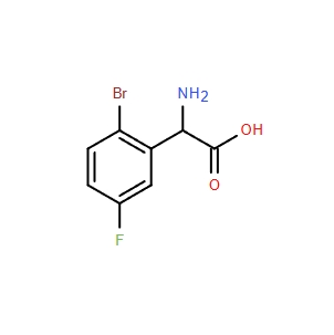 苯乙酸，α-氨基-2-溴-5-氟-,Benzeneacetic acid, α-amino-2-bromo-5-fluoro-