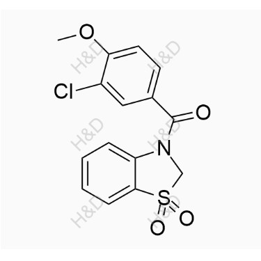 多替諾德雜質(zhì)50,(3-chloro-4-methoxyphenyl)(1,1-dioxidobenzo[d]thiazol-3(2H)-yl)methanone