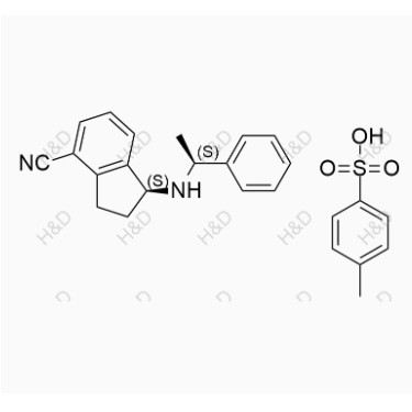 奧扎莫德雜質(zhì)29(對甲苯磺酸鹽),(S)-1-(((S)-1-phenylethyl)amino)-2,3-dihydro-1H-indene-4-carbonitrile 4-methylbenzenesulfonate