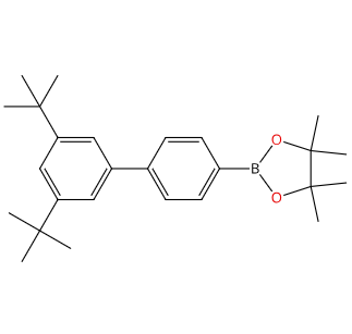 4-(3',5'-二叔丁基苯基)苯硼酸頻哪醇酯,2-[3′,5′-Bis(1,1-dimethylethyl)[1,1′-biphenyl]-4-yl]-4,4,5,5-tetramethyl-1,3,2-dioxaborolane