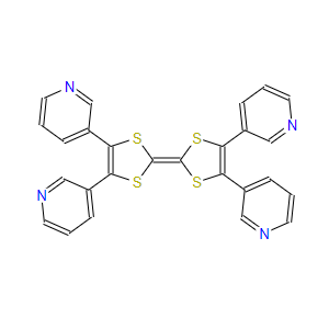 4,4',5,5'-tetra(pyridin-3-yl)-2,2'-bi(1,3-dithiolylidene),4,4',5,5'-tetra(pyridin-3-yl)-2,2'-bi(1,3-dithiolylidene)