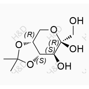 托吡酯雜質14,(3aR,6R,7S,7aS)-6-(hydroxymethyl)-2,2-dimethyltetrahydro-3aH-[1,3]dioxolo[4,5-c]pyran-6,7-diol