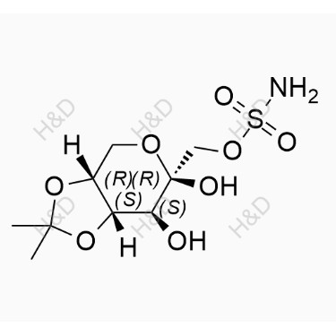 托吡酯雜質(zhì)6,((3aR,6R,7S,7aS)-6,7-dihydroxy-2,2-dimethyltetrahydro-3aH-[1,3]dioxolo[4,5-c]pyran-6-yl)methyl sulfamate