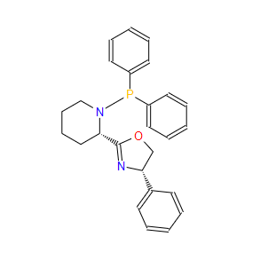 (S)-2-((S)-1-(二苯基膦基)哌啶-2-基)-4-苯基-4,5-二氫惡唑,(S)-2-((S)-1-(Diphenylphosphanyl)piperidin-2-yl)-4-phenyl-4,5-dihydrooxazole