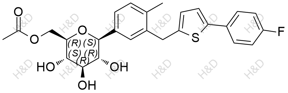 卡格列凈單乙酰雜質,Canagliflozin Monoacetyl Impurity