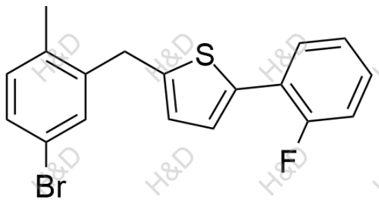 卡格列凈雜質(zhì)10,2-(5-bromo-2-methylbenzyl)-5-(2-fluorophenyl)thiophene