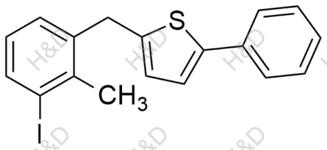 卡格列凈雜質54,2-(3-iodo-2-methylbenzyl)-5-phenylthiophene