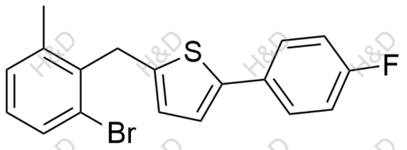 卡格列凈雜質(zhì)74,2-(2-bromo-6-methylbenzyl)-5-(4-fluorophenyl)thiophene