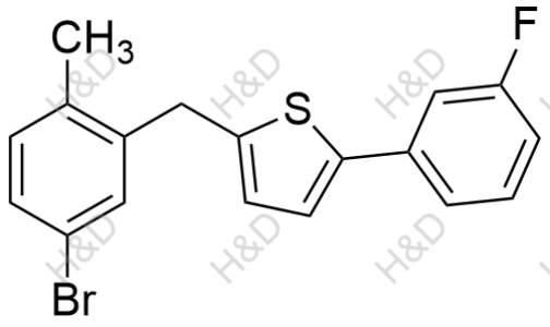 卡格列凈雜質(zhì)90,2-(5-bromo-2-methylbenzyl)-5-(3-fluorophenyl)thiophene