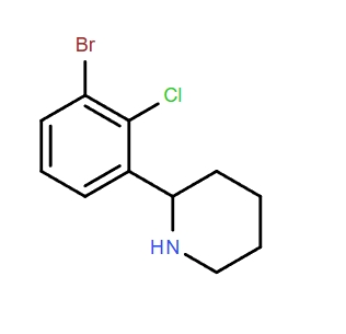 2-(3-溴-2-氯苯基)哌啶,2-(3-bromo-2-chlorophenyl)piperidine