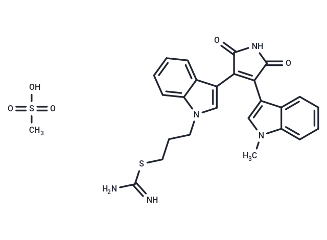 化合物 Ro 31-8220 Mesylate,Ro 31-8220 Mesylate