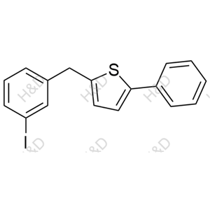 2-(3-iodobenzyl)-5-phenylthiophene	卡格列净杂质53	