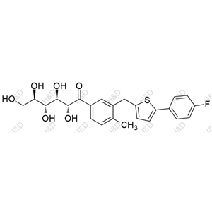 (2R,3R,4R,5R)-1-(3-((5-(4-fluorophenyl)thiophen-2-yl)methyl)-4-methylphenyl)-2,3,4,5,6-pentahydroxyhexan-1-one	卡格列净杂质62	