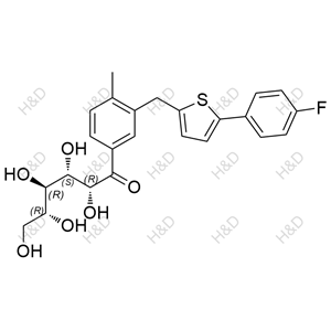 卡格列凈雜質(zhì)87,(2R,3S,4R,5R)-1-(3-((5-(4-fluorophenyl)thiophen-2-yl)methyl)-4-methylphenyl)-2,3,4,5,6-pentahydroxyhexan-1-one