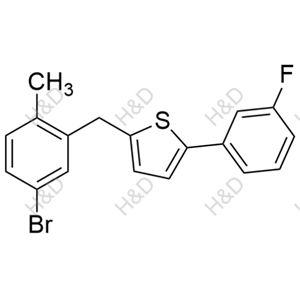 卡格列凈雜質(zhì)90,2-(5-bromo-2-methylbenzyl)-5-(3-fluorophenyl)thiophene