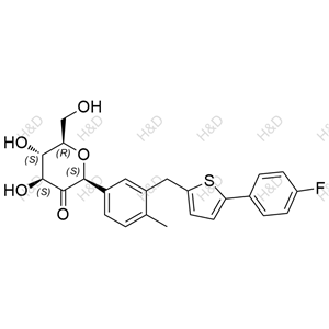 卡格列凈雜質(zhì)92,(2S,4S,5S,6R)-2-(3-((5-(4-fluorophenyl)thiophen-2-yl)methyl)-4-methylphenyl)-4,5-dihydroxy-6-(hydroxymethyl)dihydro-2H-pyran-3(4H)-one