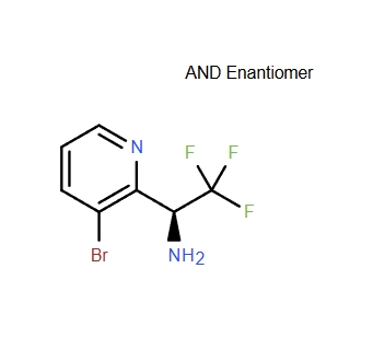 2-吡啶甲胺，3-溴-α-（三氟甲基）-，（αS）-,2-Pyridinemethanamine, 3-bromo-α-(trifluoromethyl)-, (αS)-