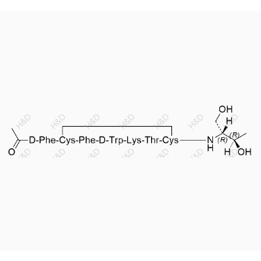 奧曲肽EP雜質(zhì)I,(4R,7S,10S,13R,16S,19R)-13-((1H-indol-3-yl)methyl)-19-((R)-2-acetamido-3-phenylpropanamido)-10-(4-aminobutyl)-16-benzyl-N-((2R,3R)-1,3-dihydroxybutan-2-yl)-7-((R)-1-hydroxyethyl)-6,9,12,15,18-pentaoxo-1,2-dithia-5,8,11,14,17-pentaazacycloicosane-4-carboxamide