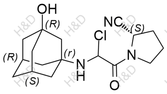 維格列汀雜質(zhì)10,(2S)-1-(2-chloro-2-(((1r,3R,5R,7S)-3-hydroxyadamantan-1-yl)amino)acetyl)pyrrolidine-2-carbonitrile