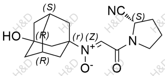 維格列汀雜質(zhì)ZA5,(1r,3R,5R,7S,Z)-N-(2-((S)-2-cyanopyrrolidin-1-yl)-2-oxoethylidene)-3-hydroxyadamantan-1-amine oxide