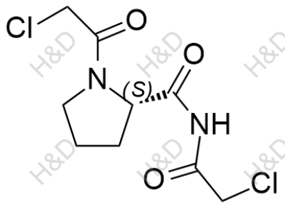 維格列汀雜質(zhì)39,(S)-N,1-bis(2-chloroacetyl)pyrrolidine-2-carboxamide