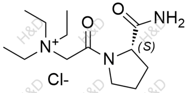 維格列汀雜質(zhì)61,(S)-2-(2-carbamoylpyrrolidin-1-yl)-N,N,N-triethyl-2-oxoethanaminium chloride