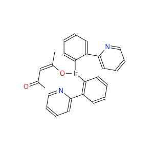 乙酰丙酮酸二(2-苯基吡啶-C2,N)合銥(III),Ir(ppy)2(acac)