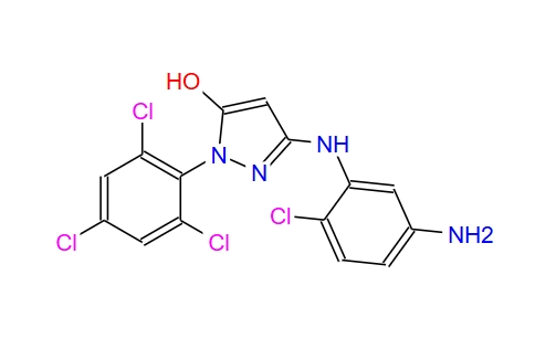 1-(2',4',6'-三氯苯基)-3-(2'-氯-5'-氨基苯胺基)-5-吡唑酮,1-(2',4',6'-Trichlorophenyl)-3-(2'-chloro-5'-aminoanilino)-5-pyrazolone