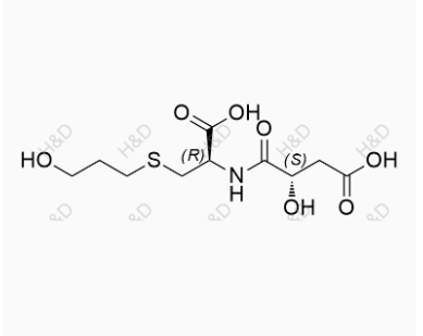 福多司坦雜質(zhì)19,(S)-4-(((R)-1-carboxy-2-((3-hydroxypropyl)thio)ethyl)amino)-3-hydroxy-4-oxobutanoic acid