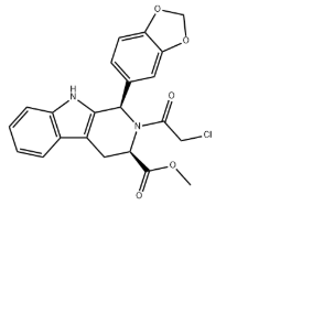 (1R,3R)-1-(1,3-苯并二氧戊環(huán)-5-基)-2-(氯乙?；?-2,3,4,9-四氫-1H-吡啶并[3,4-B]吲哚-3-羧酸甲酯,(1R,3R)- methyl -1,2,3,4-tetrahydro-1-(3,4- methylenedioxyphenyl)-9H-pyrido [3,4-B]indole-3-carboxylate